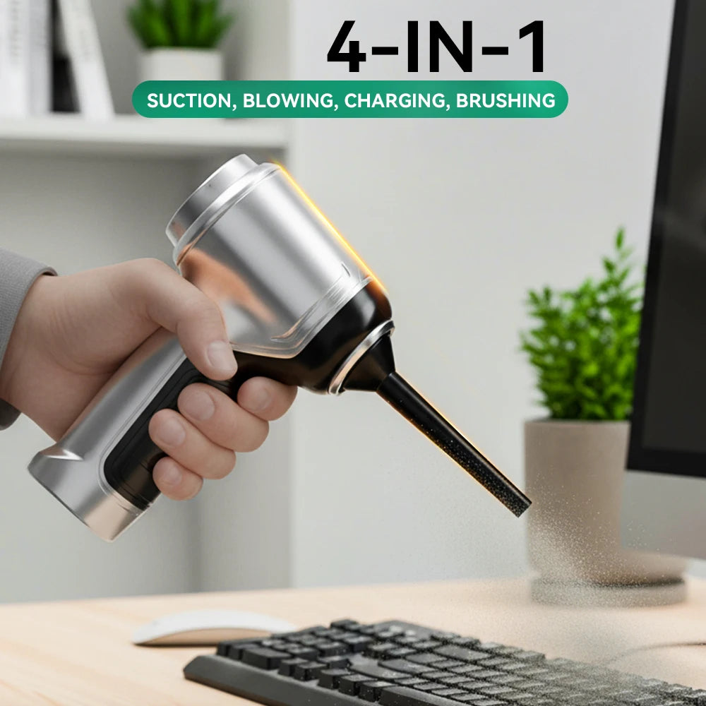 Mini Cordless Car Vacuum - Portable Rechargeable Handheld Cleaner
