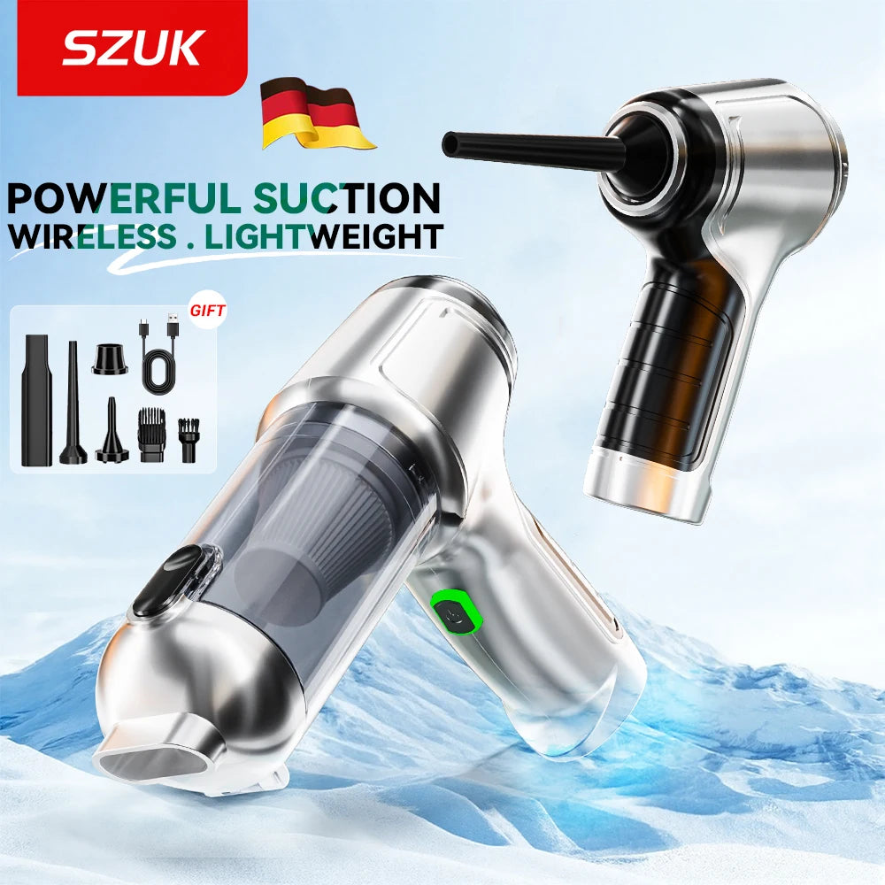Mini Cordless Car Vacuum - Portable Rechargeable Handheld Cleaner