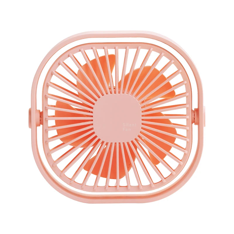 USB Desk Fan - 360 Degree Rotatable, 3 Speeds