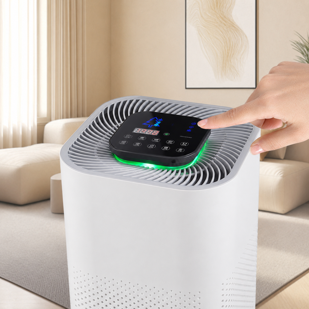 Smart Air Purifier for Medium Rooms - CADR 280, Touch Display