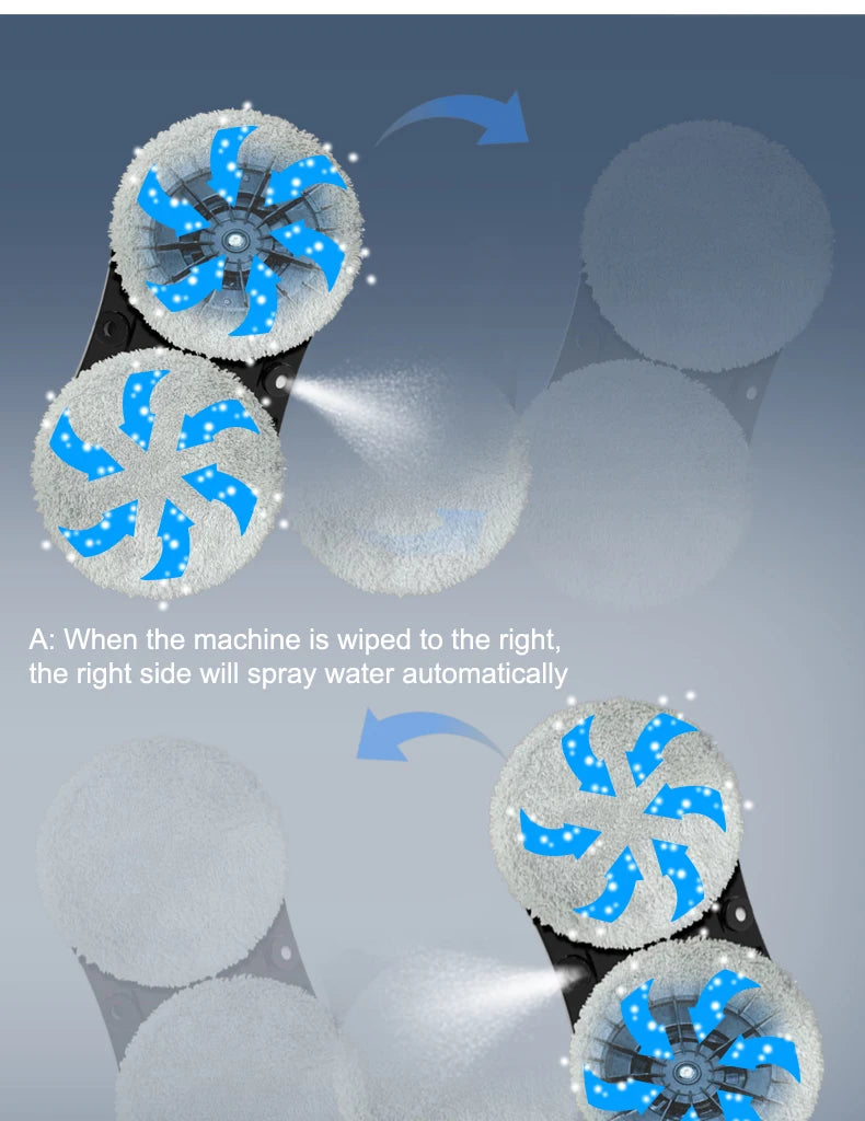 Robot Window Cleaner - Ultrathin Automatic Glass Cleaning with Remote