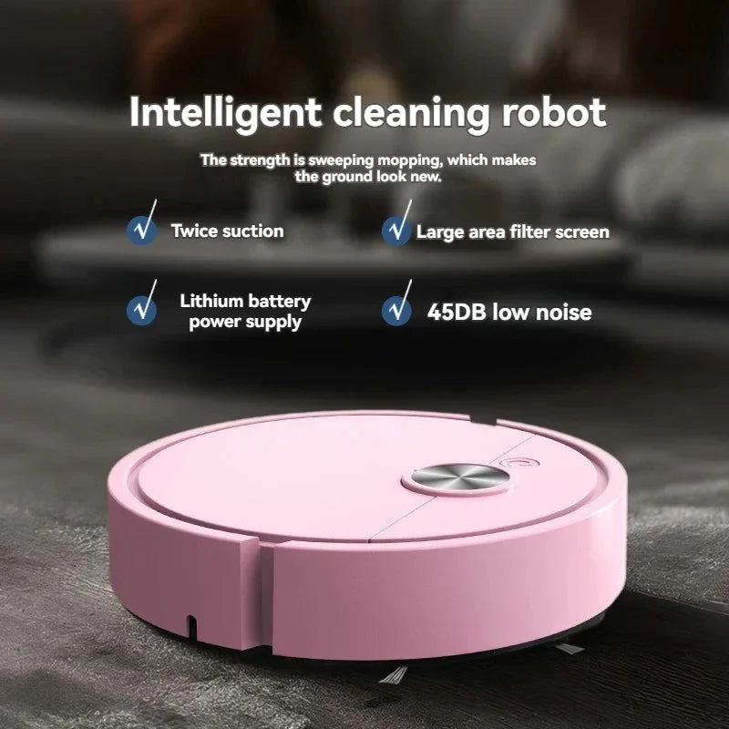 Mini Robot Vacuum - 5-in-1 Sweep & Mop, USB Rechargeable
