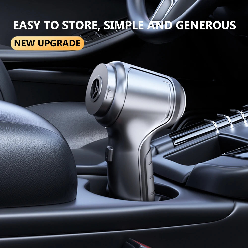 Mini Car Vacuum Cleaner - Cordless 290g, Home & Auto Dual Use