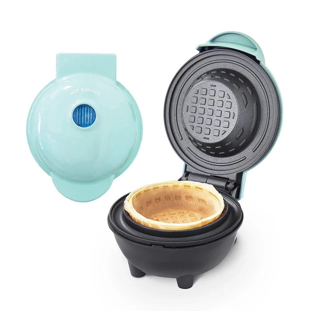 Mini Waffle Bowl Maker - 110V/220V with US Plug Option