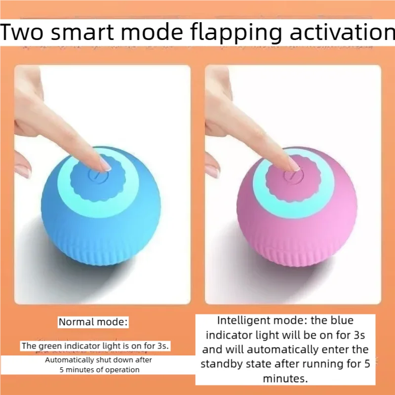 Automatic Rolling-Ball Cat Toy - Interactive, USB Rechargeable