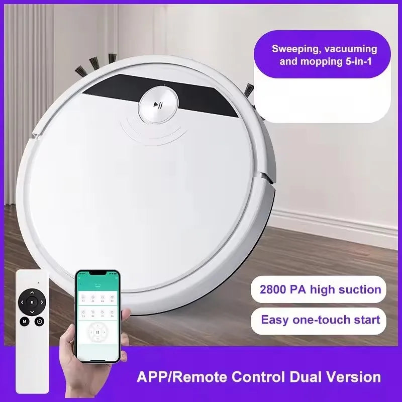 Robot Vacuum Cleaner with Mopping - 3-in-1 Sweep, Vacuum & Wet/Dry Mop