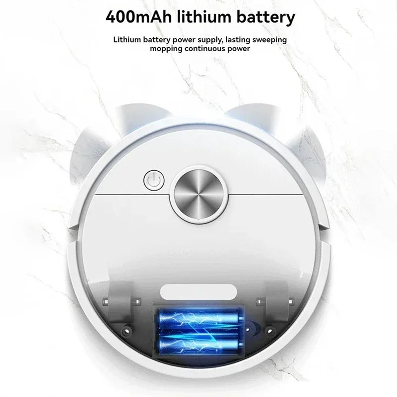 Mini Robot Vacuum - 5-in-1 Sweep & Mop, USB Rechargeable