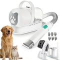 Pet Grooming Vacuum Kit 7-in-1 - Low-Noise Clipper with Nail Grinder, Dogs & Cats
