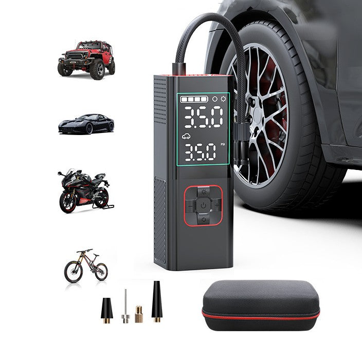 Cordless Tire Inflator 160PSI - 6000mAh Digital Air Compressor with LED Light